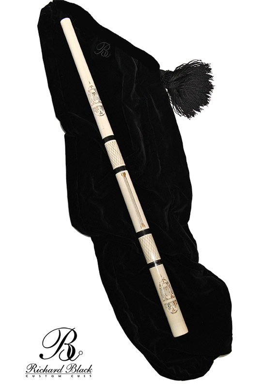 Anastasia, Richard Black Custom Cues.