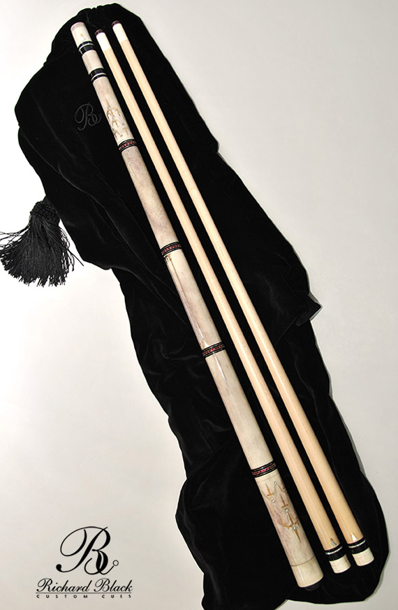 Fabergé, Richard Black Custom Cues.