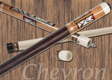 Chevron, Custom Designed Cue by Richard Black.